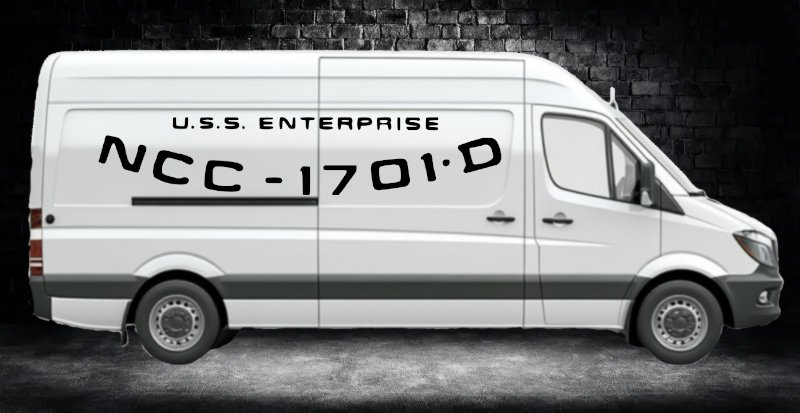 Preview: 46408 NCC 1701 D USS Enterprise Aufkleber Camper Van Mein-Motiv.